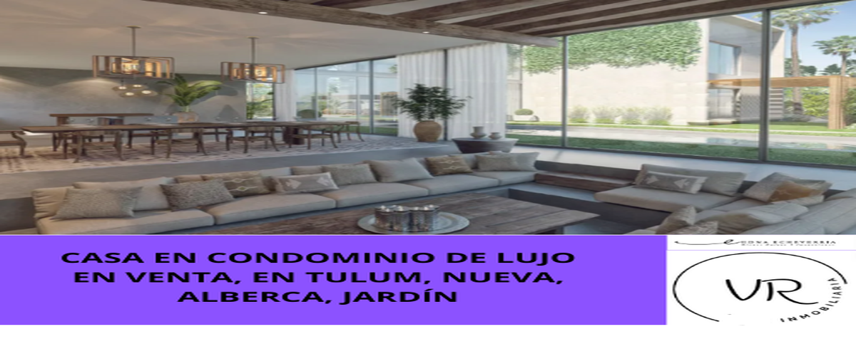 Foto de casa en venta en selva alegría , region 15 kukulcan, tulum, quintana roo, 0 No. 01