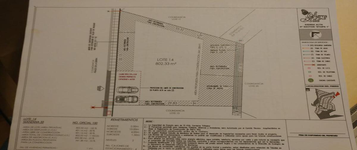 Foto de terreno habitacional en venta en  , sierra alta 9o sector, monterrey, nuevo león, 0 No. 05
