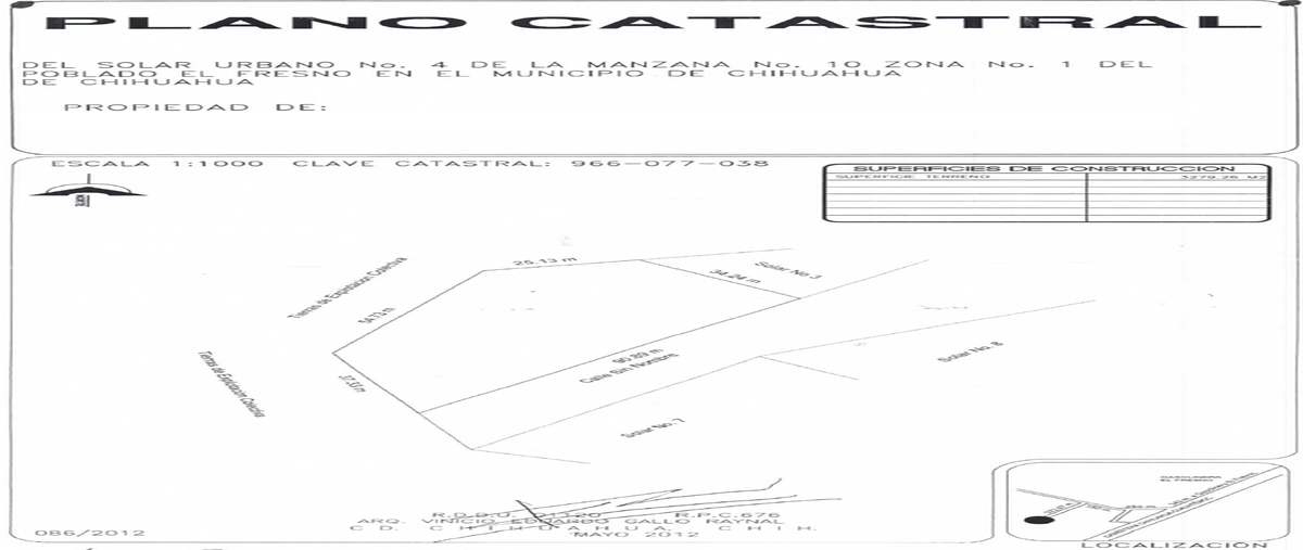 Foto de terreno habitacional en venta en sin nombre , el huerto, chihuahua, chihuahua, 27681528 No. 03