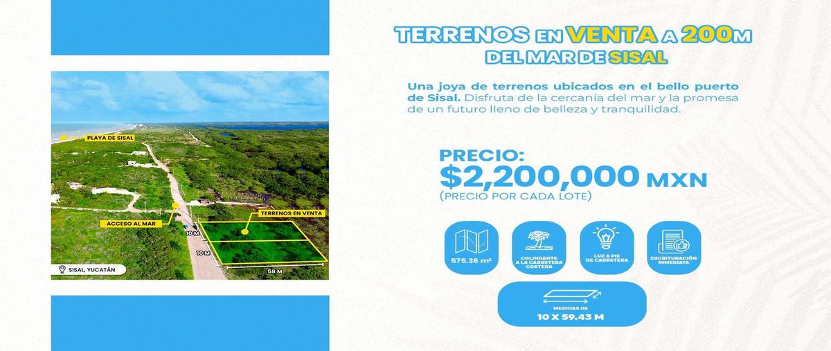 Foto de terreno habitacional en venta en  , sisal, hunucmá, yucatán, 0 No. 03