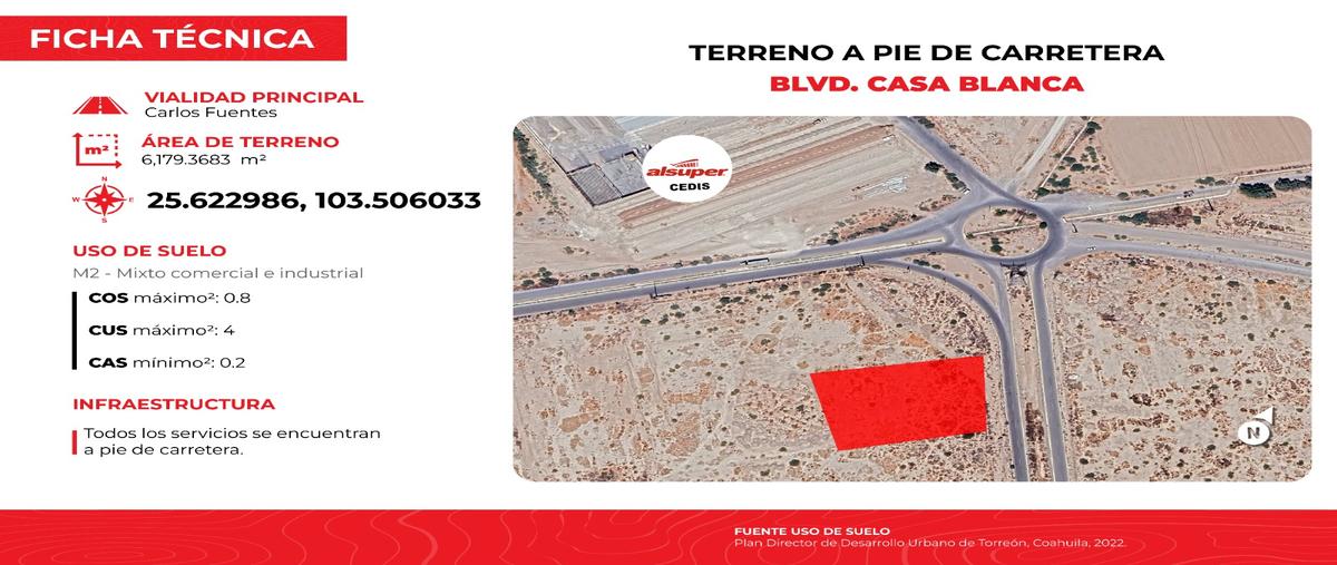 Foto de terreno comercial en s/n , casa blanca, gómez palacio, durango, 28199660 foto 01 Foto de terreno comercial en venta en s/n , casa blanca, gómez palacio, durango, 28199660 No. 01