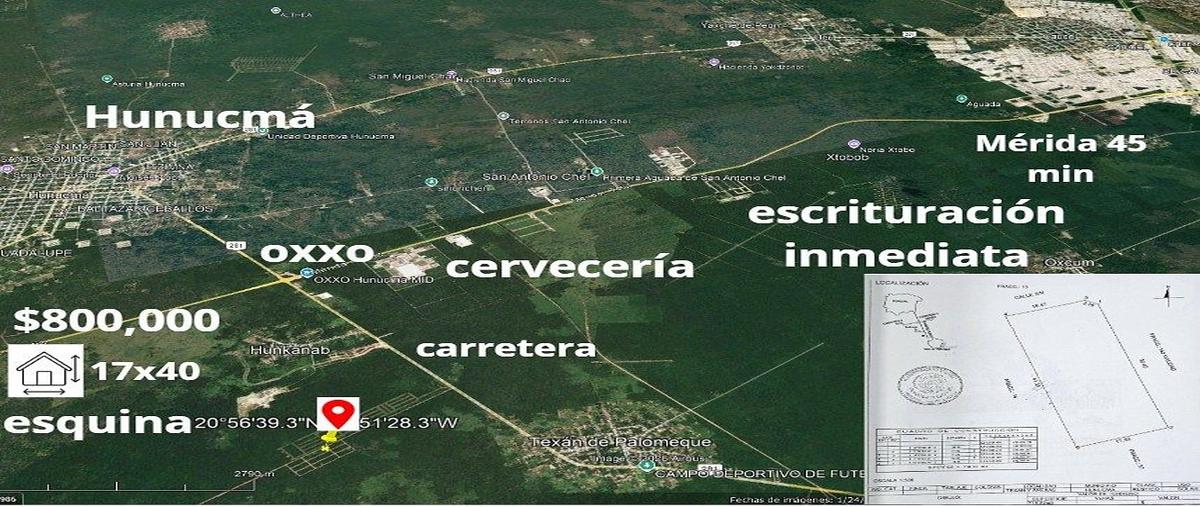 Foto de terreno habitacional en venta en sn , texan palomeque, hunucmá, yucatán, 0 No. 03