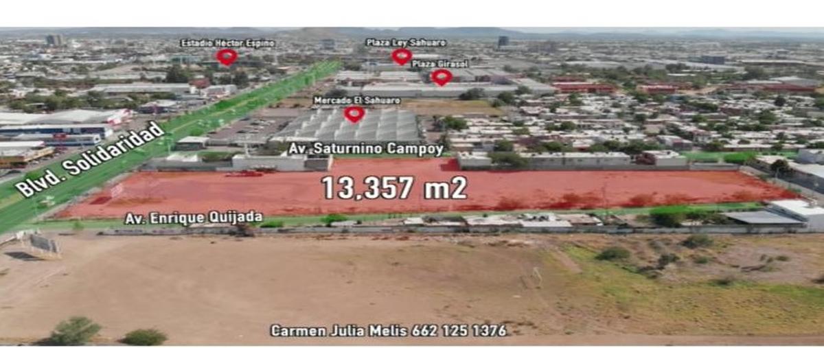 Foto de terreno comercial en venta en solidaridad vildosola 0, solidaridad vildosola, hermosillo, sonora, 30343738 No. 01