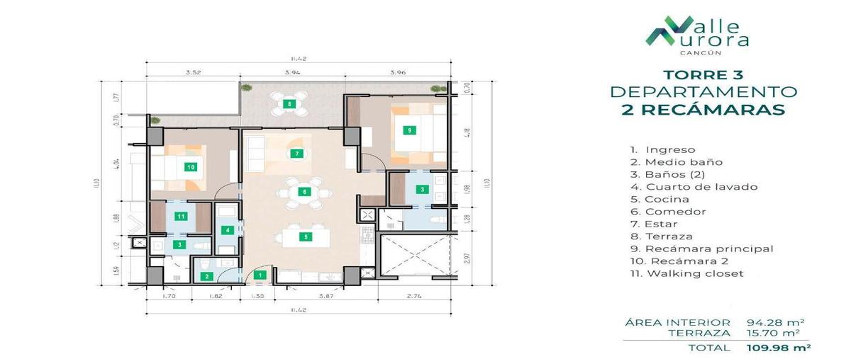 Foto de departamento en venta en  , supermanzana 236, benito juárez, quintana roo, 30867119 No. 05