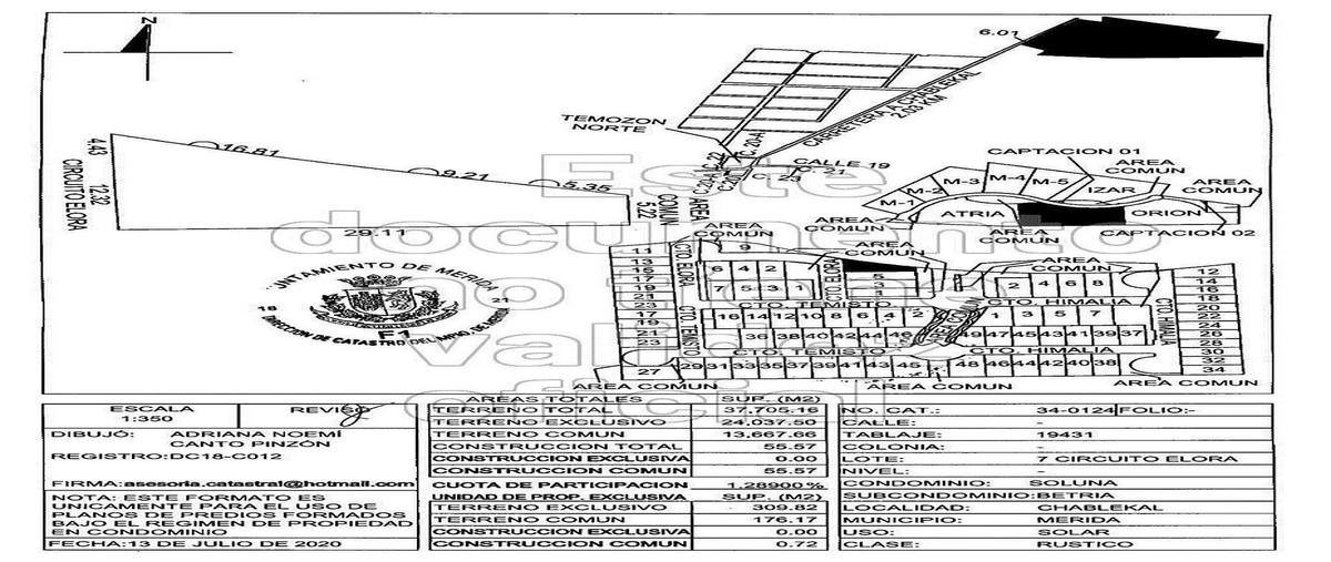 Foto de terreno habitacional en venta en tablaje 19431circuito elora , chablekal, mérida, yucatán, 0 No. 05