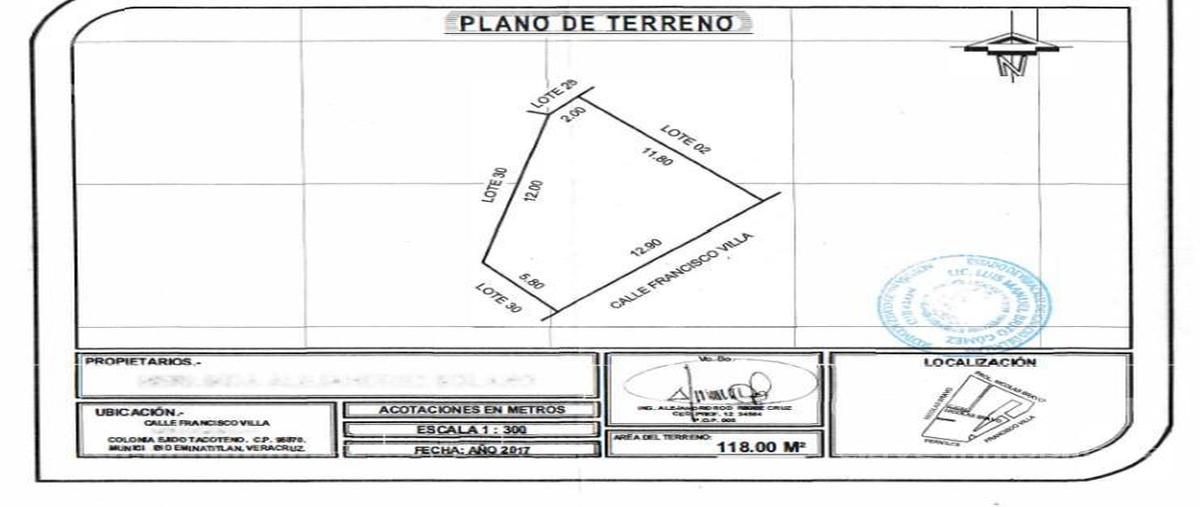 Foto de terreno habitacional en venta en  , tacoteno, minatitlán, veracruz de ignacio de la llave, 0 No. 03