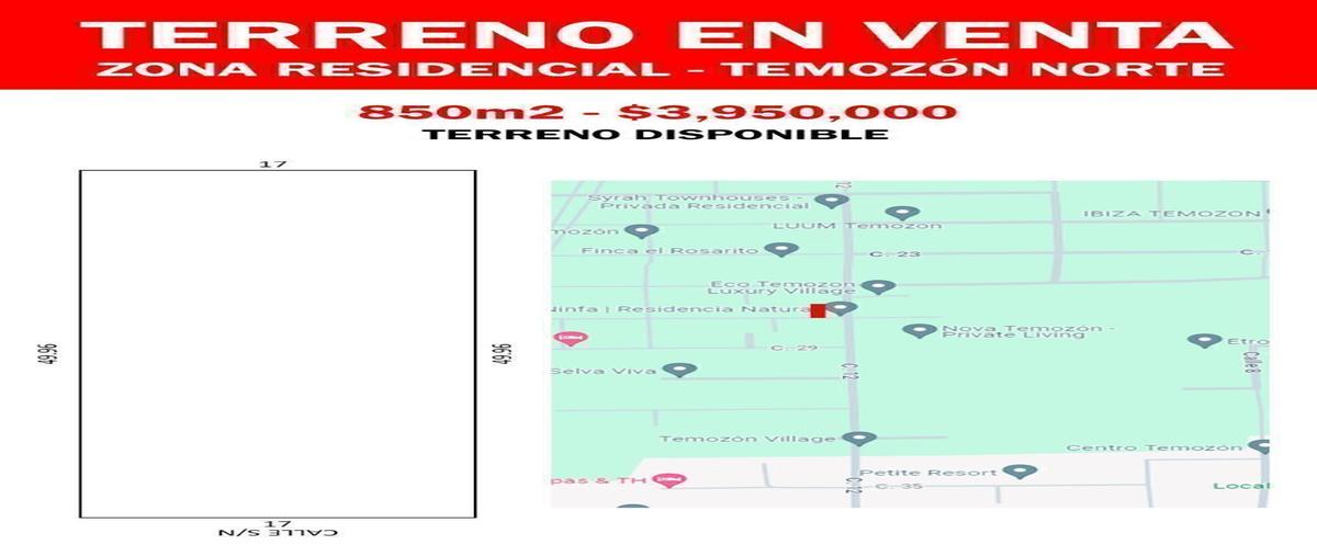 Foto de terreno habitacional en venta en  , temozon norte, mérida, yucatán, 0 No. 03