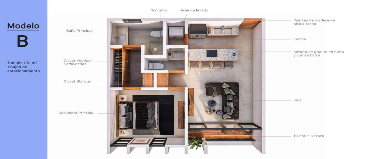 Foto de departamento en venta en  , temozon norte, mérida, yucatán, 0 No. 03