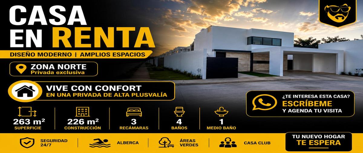 Foto de casa en , temozon norte, mérida, yucatán, 31427304 foto 01 Foto de casa en renta en , temozon norte, mérida, yucatán, 31427304 No. 01