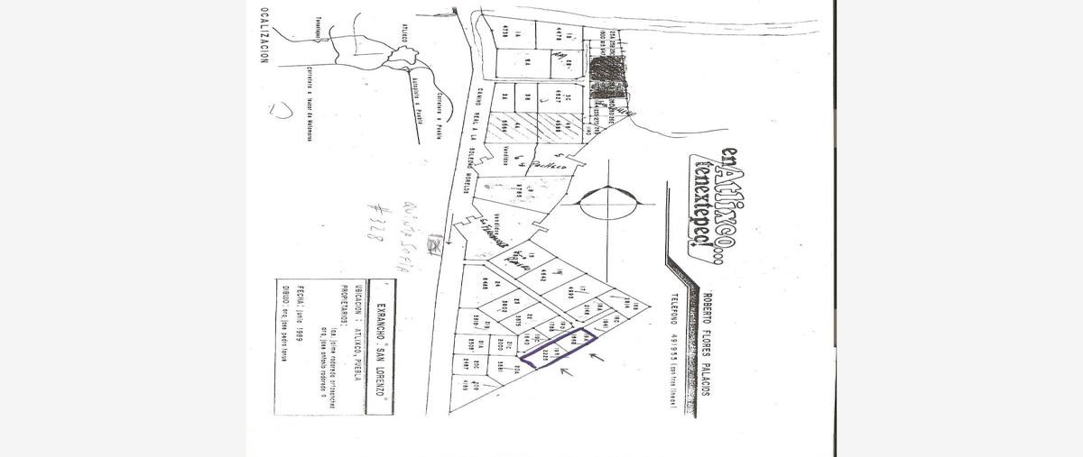 Foto de terreno habitacional en venta en tenextepec , solares de tenextepec, atlixco, puebla, 26788372 No. 03