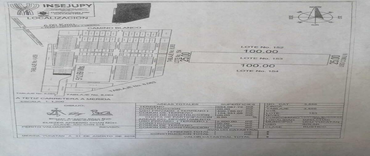Foto de terreno habitacional en venta en  , tetiz, tetiz, yucatán, 30474553 No. 03