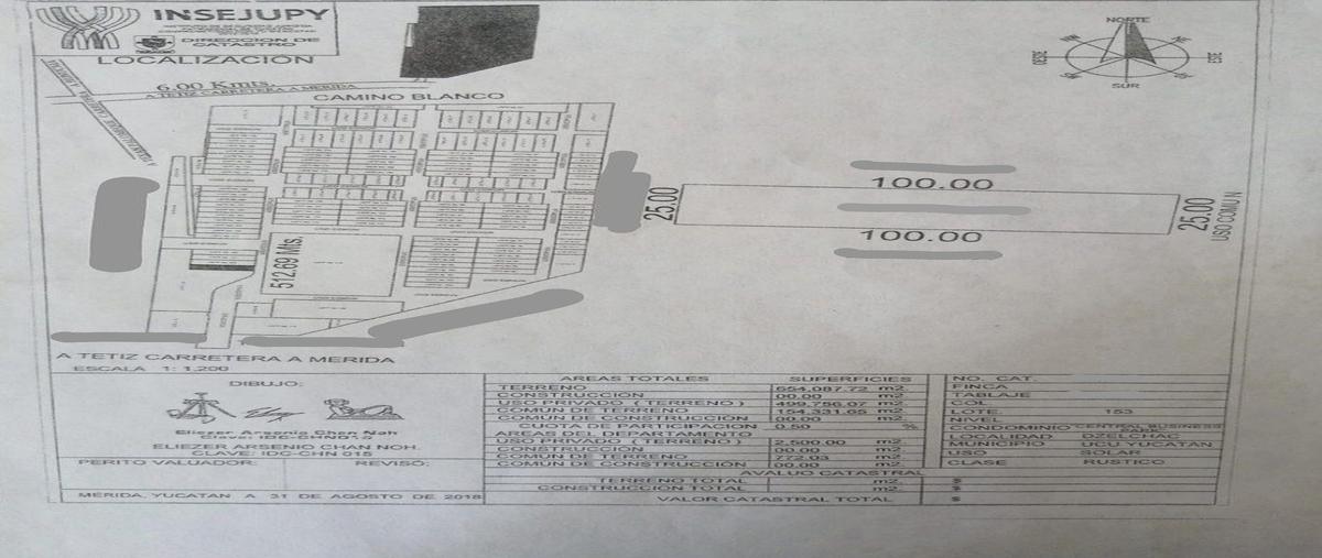 Foto de terreno habitacional en venta en  , tetiz, tetiz, yucatán, 0 No. 03