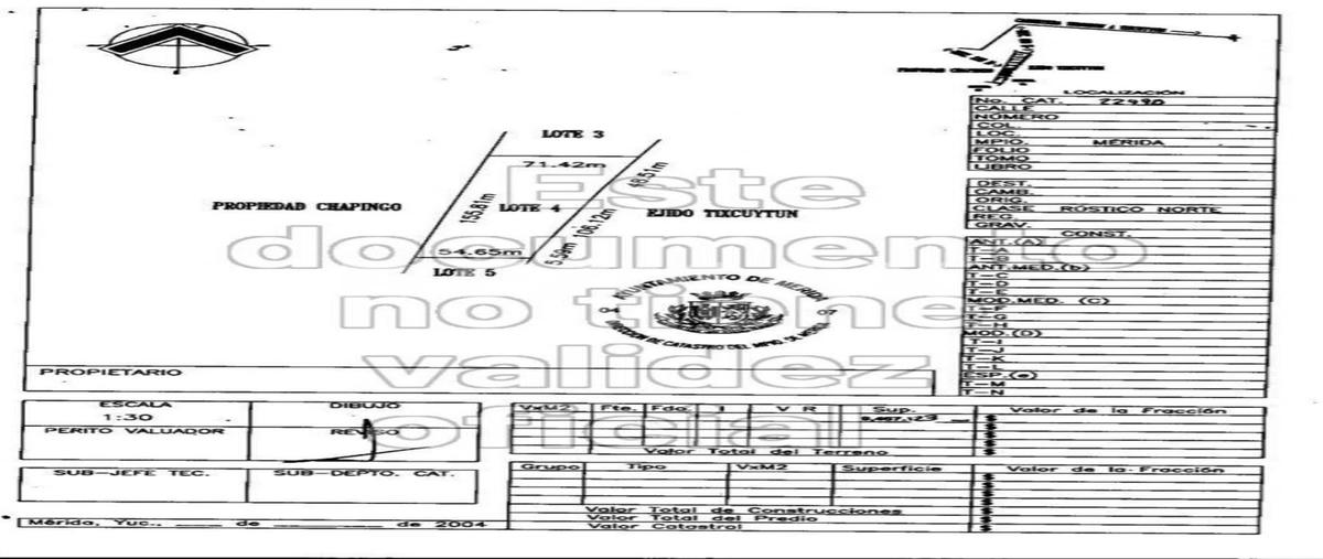 Foto de terreno habitacional en venta en tixcuytún , parque central, mérida, yucatán, 0 No. 05