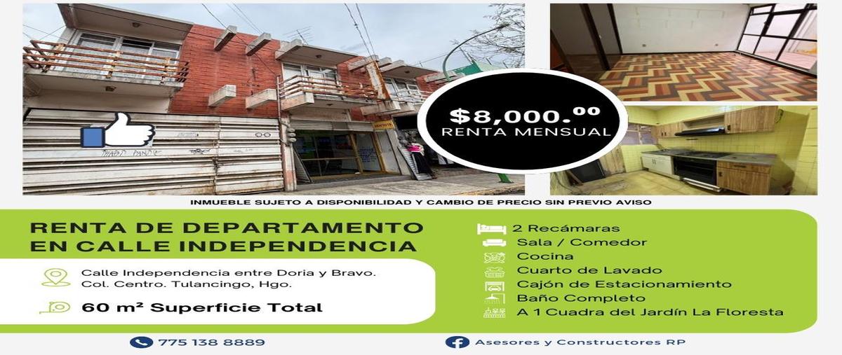 Foto de casa en renta en  , tulancingo centro, tulancingo de bravo, hidalgo, 0 No. 01