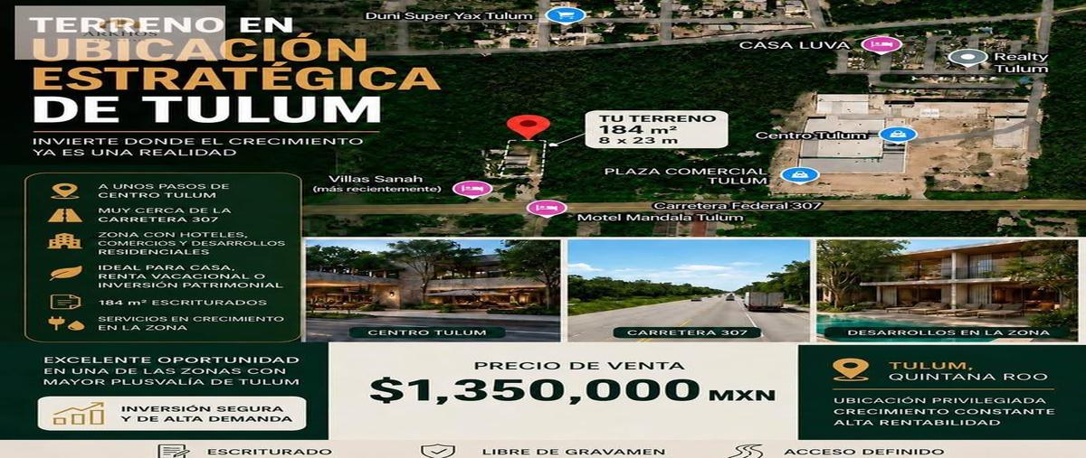Foto de terreno habitacional en venta en  , tulum centro, tulum, quintana roo, 30773427 No. 04