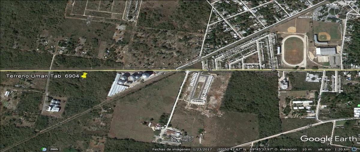 Foto de terreno comercial en venta en  , uman, umán, yucatán, 14274487 No. 01