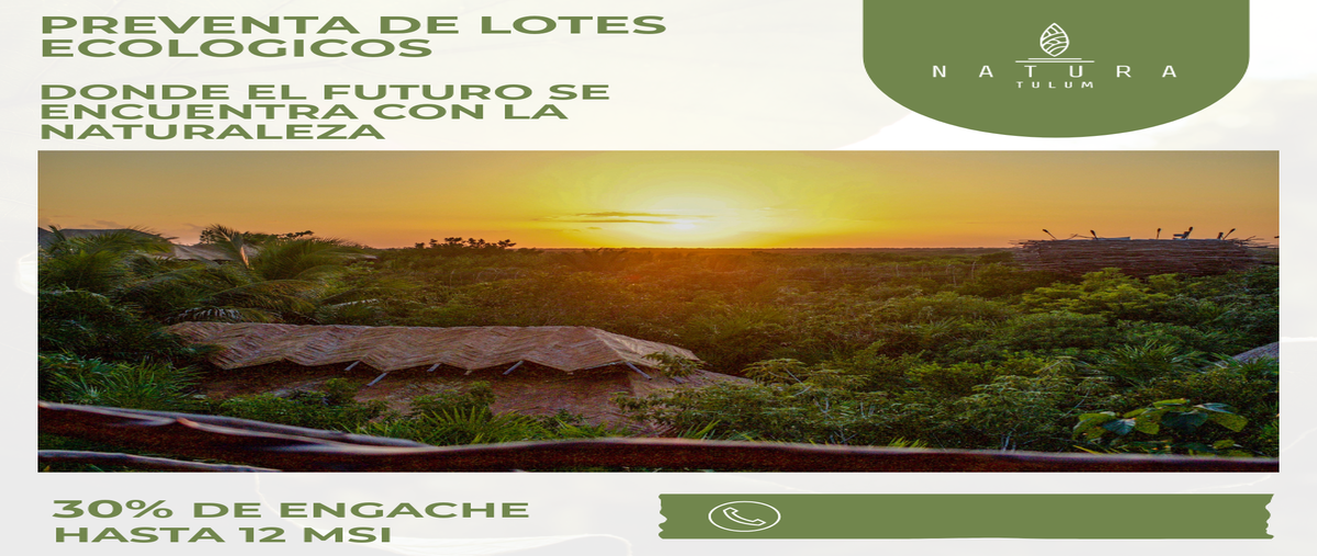 Foto de terreno habitacional en v , region 15 kukulcan, tulum, quintana roo, 30625317 foto 01 Foto de terreno habitacional en venta en v , region 15 kukulcan, tulum, quintana roo, 30625317 No. 01