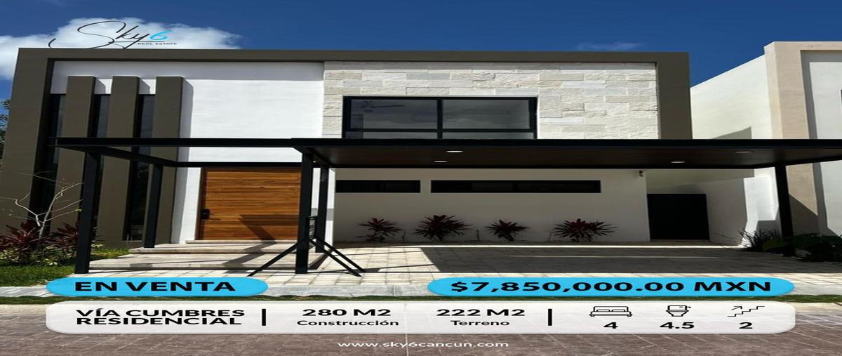Foto de casa en , vía cumbres residencial, benito juárez, quintana roo, 0 foto 01 Foto de casa en venta en , vía cumbres residencial, benito juárez, quintana roo, 0 No. 01