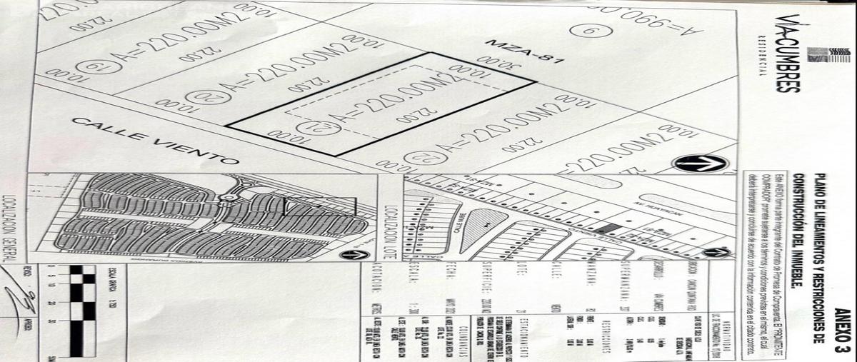 Foto de terreno habitacional en venta en  , vía cumbres residencial, benito juárez, quintana roo, 31558463 No. 03