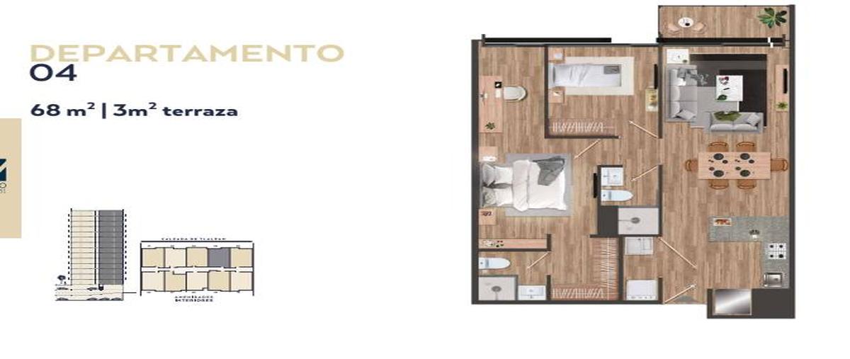 Foto de departamento en venta en  , villa de cortes, benito juárez, df / cdmx, 0 No. 05