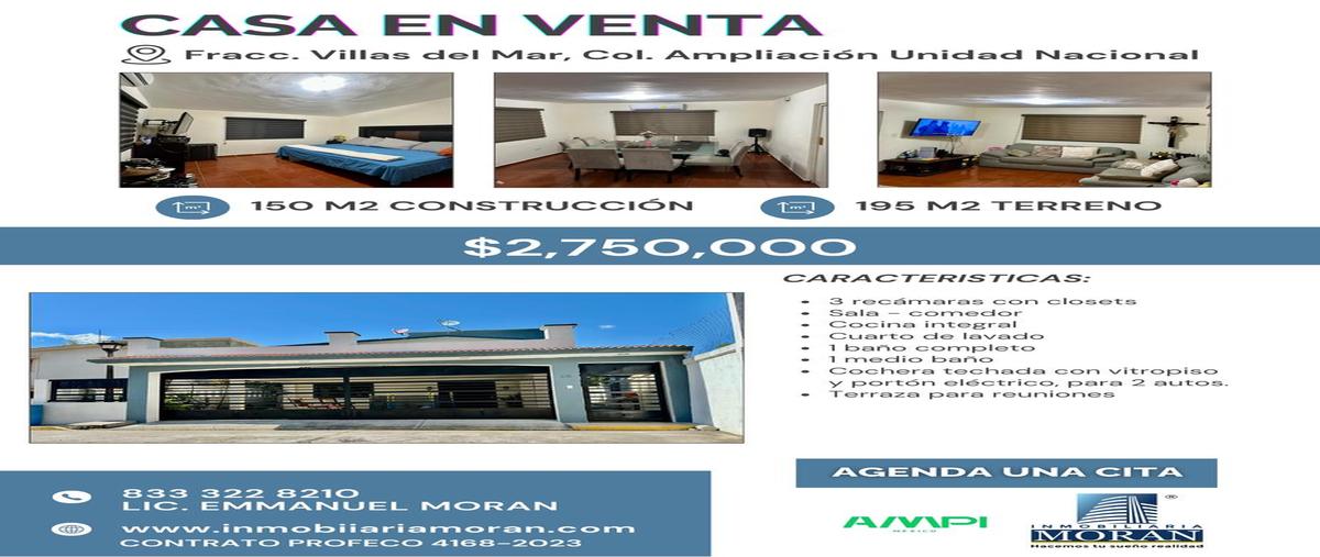 Foto de casa en , villas del mar, ciudad madero, tamaulipas, 30612808 foto 01 Foto de casa en venta en , villas del mar, ciudad madero, tamaulipas, 30612808 No. 01