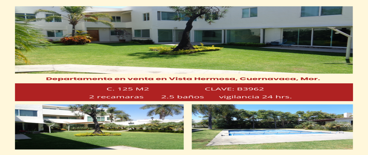 Foto de departamento en , vista hermosa, cuernavaca, morelos, 28997423 foto 01 Foto de departamento en venta en , vista hermosa, cuernavaca, morelos, 28997423 No. 01