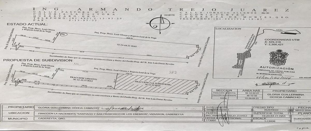 Foto de terreno habitacional en , vizarrón de montes, cadereyta de montes, querétaro, 0 foto 03 Foto de terreno habitacional en venta en , vizarrón de montes, cadereyta de montes, querétaro, 0 No. 03