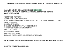 Foto de inmueble en Ñires 121, La Perla, 57820 Cdad. Nezahualcóyotl, Méx. #121Int. 00, Col. La Perla C.P. 57820, Nezahualcóyotl