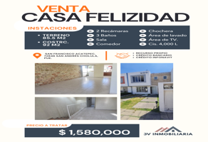 Foto de inmueble en FRACC.FELICIDAD EN SAN ANDRES CHOLULA #6, Col. San Francisco Acatepec C.P. 72846, San Andrés Cholula