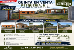 Foto de inmueble en Pesquería, 66660 Los Girasoles, N.L. #s/n, Col. Los Girasoles C.P. 66660, Pesquería