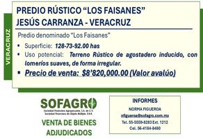 Foto de inmueble en PREDIO RUSTICO LOS FAISANES #-Int. -, Col. Jesús Carranza C.P. 96950, Jesús Carranza