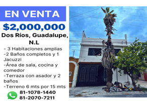 Foto de inmueble en Río Azul #319, Col. Dos Ríos C.P. 67134, Guadalupe