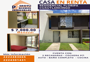 Foto de inmueble en RESIDENCIAL FLORIPA #s/n, Col. San Antonio Mihuacan C.P. 72670, Coronango