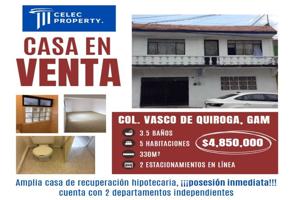 Foto de inmueble en Fray Toribio de Benavente  #130, Col. Vasco de Quiroga C.P. 07440, Gustavo A. Madero