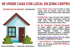 Foto de inmueble en C. Salvador Nava Rodriguez, Zona Centro, Durango, Dgo., Col. Victoria de Durango Centro C.P. 34000, Durango