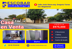Foto de inmueble en Calle Justo Sierra 106, Leonardo Rodriguez Alcaine, 91653 Cabezas, Ver. #106, Col. Leonardo Rodriguez Alcaine C.P. 91653, Puente Nacional