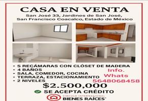 Foto de inmueble en San José 33 #33, Col. Jardines de San José 1a Secc C.P. 55716, Coacalco de Berriozábal