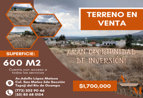 Foto de inmueble en Adolfo López Mateos, San Mateo 2da, 42853 Tepeji del Río de Ocampo, Hgo., Col. San Mateo C.P. 42853, Tepeji del Río de Ocampo