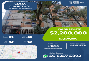 Foto de inmueble en Dr. Andrade 191, Doctores, Cuauhtémoc, 06720 Ciudad de México, CDMX, Col. Doctores C.P. 06720, Cuauhtémoc
