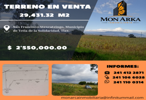 Foto de inmueble en 90432 San Francisco Atexcatzinco, Tlax. #s/n, Col. 4ta Manzana San Francisco Atexcatzinco C.P. 90432, Tetla de la Solidaridad