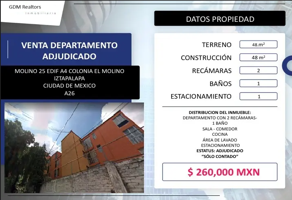 Foto de inmueble en C. El Molino 25, La Planta, Iztapalapa, 09960 Ciudad de México, CDMX #25Int. A4 301, Col. La Planta C.P. 09960, Iztapalapa