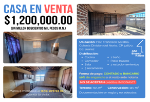 Foto de inmueble en Priv. Francisco Sarabia, Juárez, Chih., Col. División del Norte C.P. 32620, Juárez