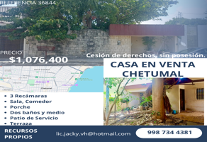 Foto de inmueble en Rodolfo Sánchez Taboada, Col. Plutarco Elías Calles C.P. 77028, Othón P. Blanco