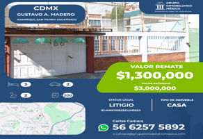 Foto de inmueble en Ramiriqui , San Pedro Zacatenco, Gustavo A. Madero, 07369 Ciudad de México, CDMX, Col. Residencial Zacatenco C.P. 07369, Gustavo A. Madero