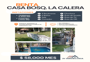 Foto de inmueble en la calera  #s/n, Col. Bosques la Calera C.P. 72520, Puebla