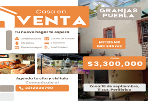 Foto de inmueble en 12 octubre #1, Col. Granjas Puebla C.P. 72490, Puebla