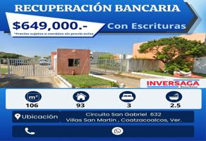 Foto de inmueble en Circuito San Gabriel #632, Col. Villas de San Martín C.P. 96535, Coatzacoalcos