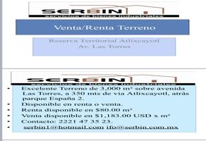 Foto de inmueble en Avenida las torres, Col. Reserva Territorial Atlixcayotl C.P. 72820, San Andrés Cholula