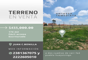 Foto de inmueble en PRIMERA PRIVADA SAN LUCAS NEXTETELCO #s/n, Col. Cuanalá C.P. 72640, Juan C. Bonilla