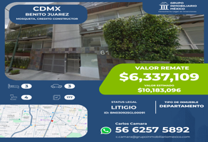 Foto de inmueble en Mosqueta 61, Crédito Constructor, Benito Juárez, 03940 Ciudad de México, CDMX #61, Col. Crédito Constructor C.P. 03940, Benito Juárez